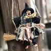 Witch Dolls Hanging Decor Ghost Witch Horror Scary Hanging Ghost Flying Witch Pendant Halloween DIY Party Ornaments Halloween