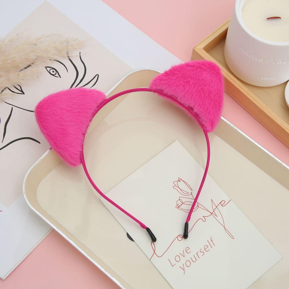 Cat Ears Furry Headbands for Women and Girls, Makeup of Party Decoration, Daily Wearing, Cute