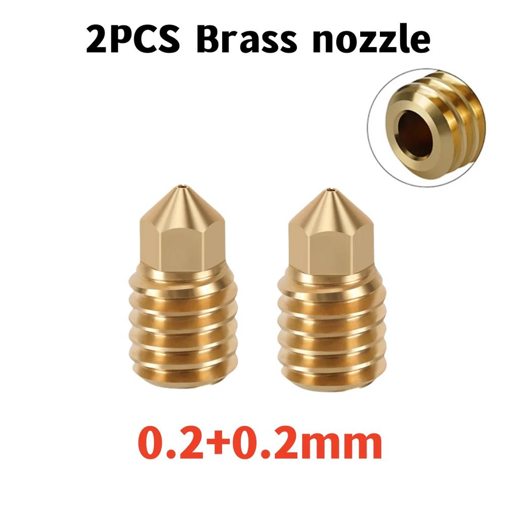 Für Bambu Lab Hotend Upgrade TZ 2.0 Version Bi-Metall Passend für Bamboo X1 X1C X1E P1P P1S Hotend Thermistor Messing Kupfer Harte Düsen