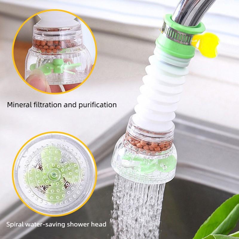 Universal 360° Rotating Faucet Nozzle, Water Saving Filter Sprayer, Quick Release for Kitchen/Bathroom Sink Cleaning
