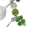 Vintage Four Leaf Grass Charm Keychain With Millennial Star Design Beaded Retro Accessory For Phone Bag Gift