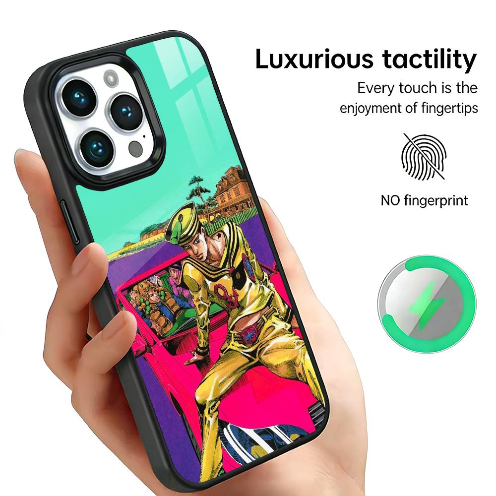 

JoJos B-Bizarres Adventures Phone Case For IPhone17 16 15 14 13 12 11 Plus Pro Max Plus Wireless Charger Cover Funda iPhone15Plus