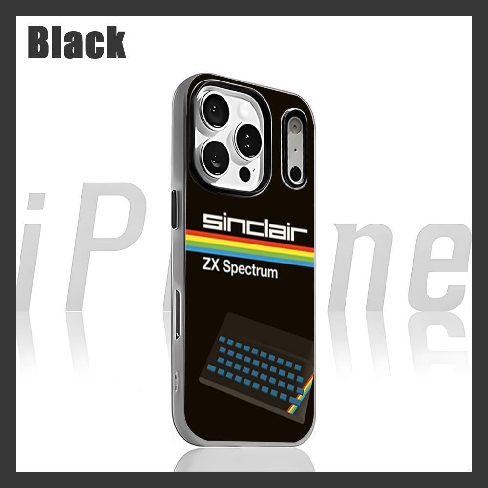 

INS Sinclair ZX Spectrum Чехол для телефона iPhone 17 air 16 e 15 14 13 12 11 Pro Max Plus Черный 2-в-1 Желейный чехол iPhone 15 Pro