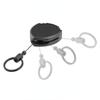 Durable Steel Cord Keychain Holder Outdoor Tactical Backpack Hooks Multi-purpose Retractable Badge Reels