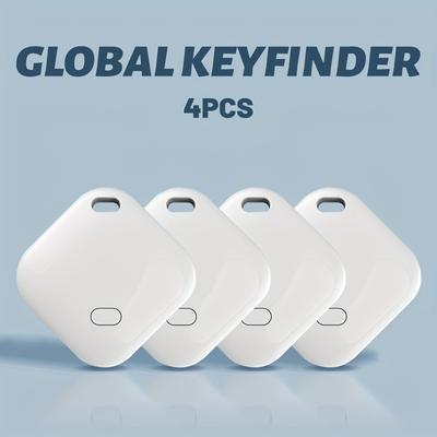 4pcs Luggage Tracker Key Finder Smart Tag Compatible with Find My IOS Only Wireless Tracker for Keys, Luggage, Wallets, Bags, Suitcases and More!