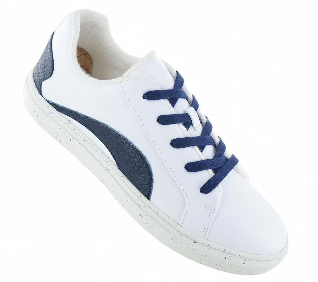 NAE Scarpe Vegane Berlino - Sneakers Scarpe Bianco-Blu ORIGINALI dal Portogallo