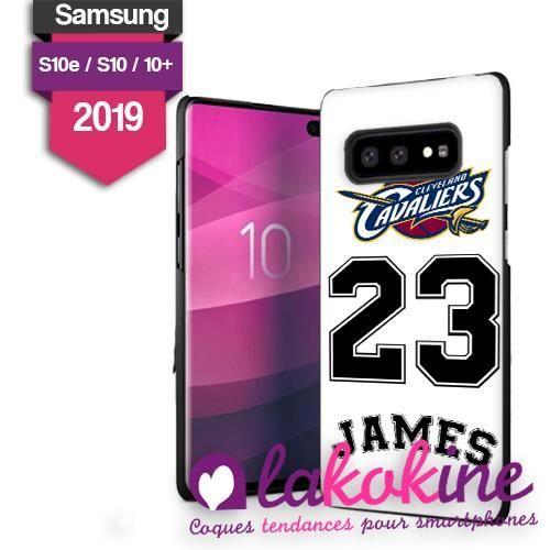 Coque Samsung Galaxie S10 NBA James Cavaliers Basketball