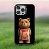 Teddy Bear Movie T-Ted Black Phone Case Compatible with iPhone 17 16 15 14 13 12 11, Pro, Max, Plus, E, Air, Mini