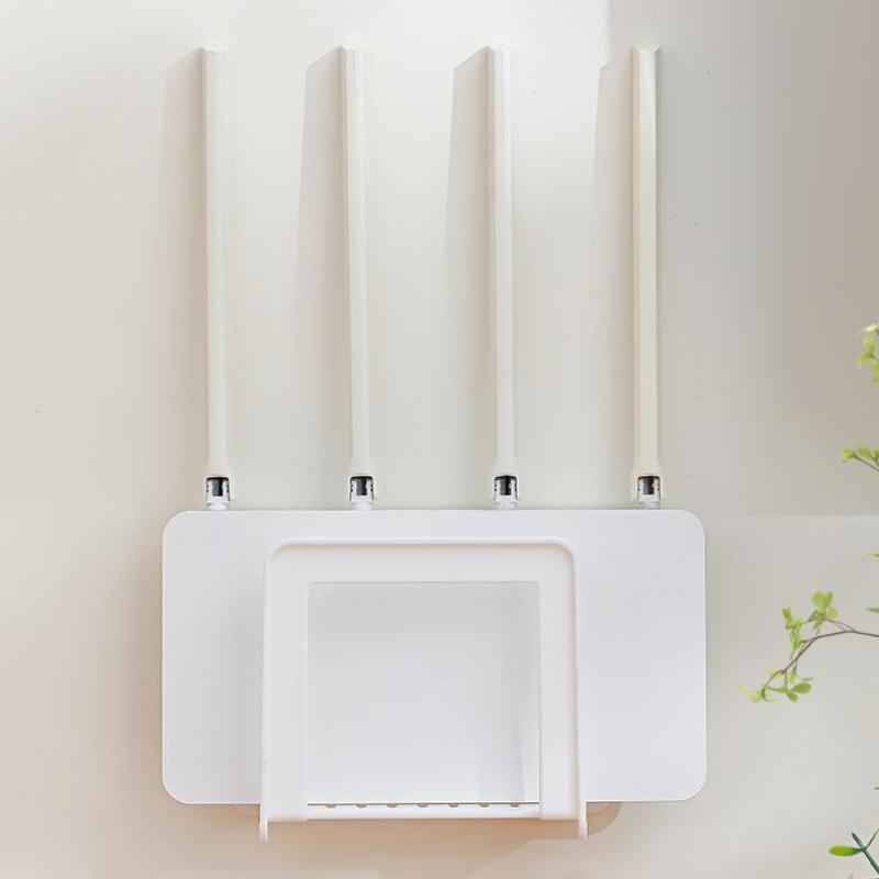 Home Router Storage Box Wireless Wifi Tv Set-Top Box Wall Mounted Storage Rack For Living Room Bedroom Sorting Storage