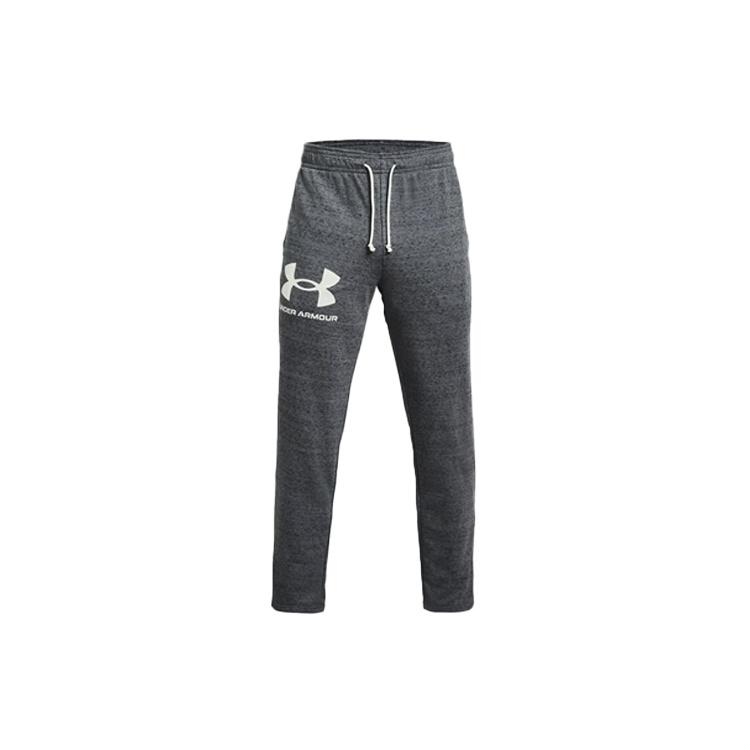 Under Armour Rival Terry Logo Fleece Sweatpants Pitch Grey Men s 1361644-012 XL
