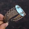 Larimar Edelstein Armreif Verstellbarer Armreif Kupferdraht Umwickelter Armreif Handgefertigter Schmuck Erstaunlicher Armreif Kupferdraht Schmuck Geschenk für Sie