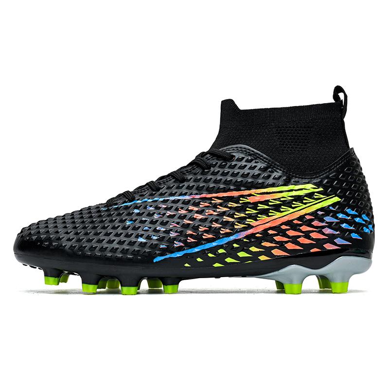 35-45 Heren Grote Maat Hoge Voetbalschoenen Lange Noppen Antislip TPR Kunstgras Kinder Voetbalschoenen