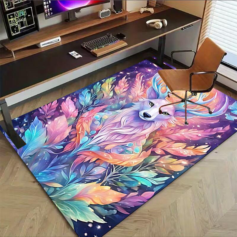1PC Deer Fantasy Extra Large Non Slip Floor carpet, Office, family, Studio   Large Area Rug Indoor Rugs, Bold Statement Piece