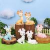 Romantic Little Fairy Deer, Cute Couple, Sika Deer Car Decoration, Cartoon Deer Ornaments, Resin Cake Decorations