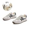 Leather women's autumn new flat-bottomed sports shoes women's casual versatile running white shoes