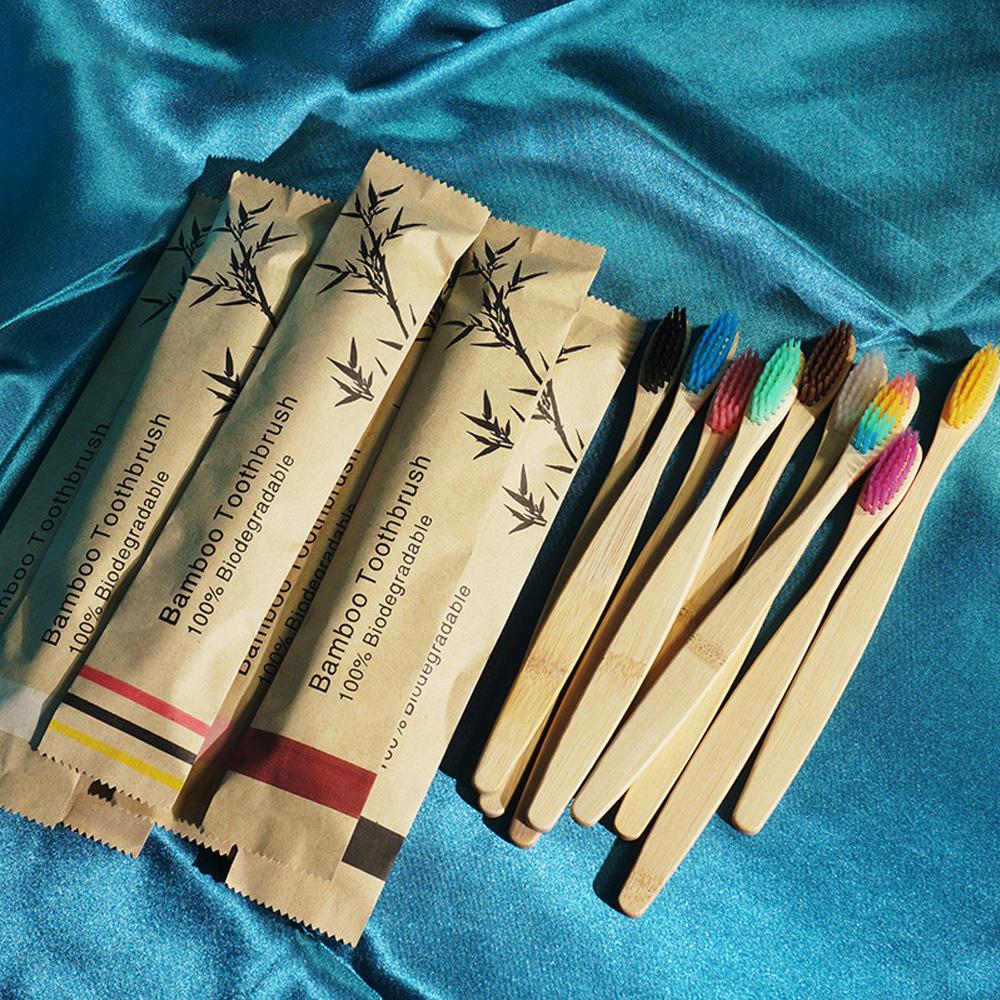 10, 5, 3, 1- High End Disposable Bagged Bamboo Toothbrush - Degradable