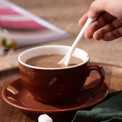 Set di due pezzi di tazza da caffè e piatto semplici di colore di tazza di ceramica, tazza di acqua, tazza di tè, tazza di latte