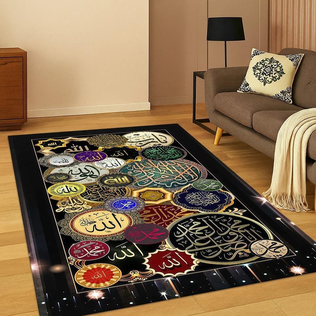 Muslim Islam Prayer Kneelin Carpet Rug Mat for Living Room Sofa Home Bedroom Doormat Kitchen Decor Living Room Decoration Rugs