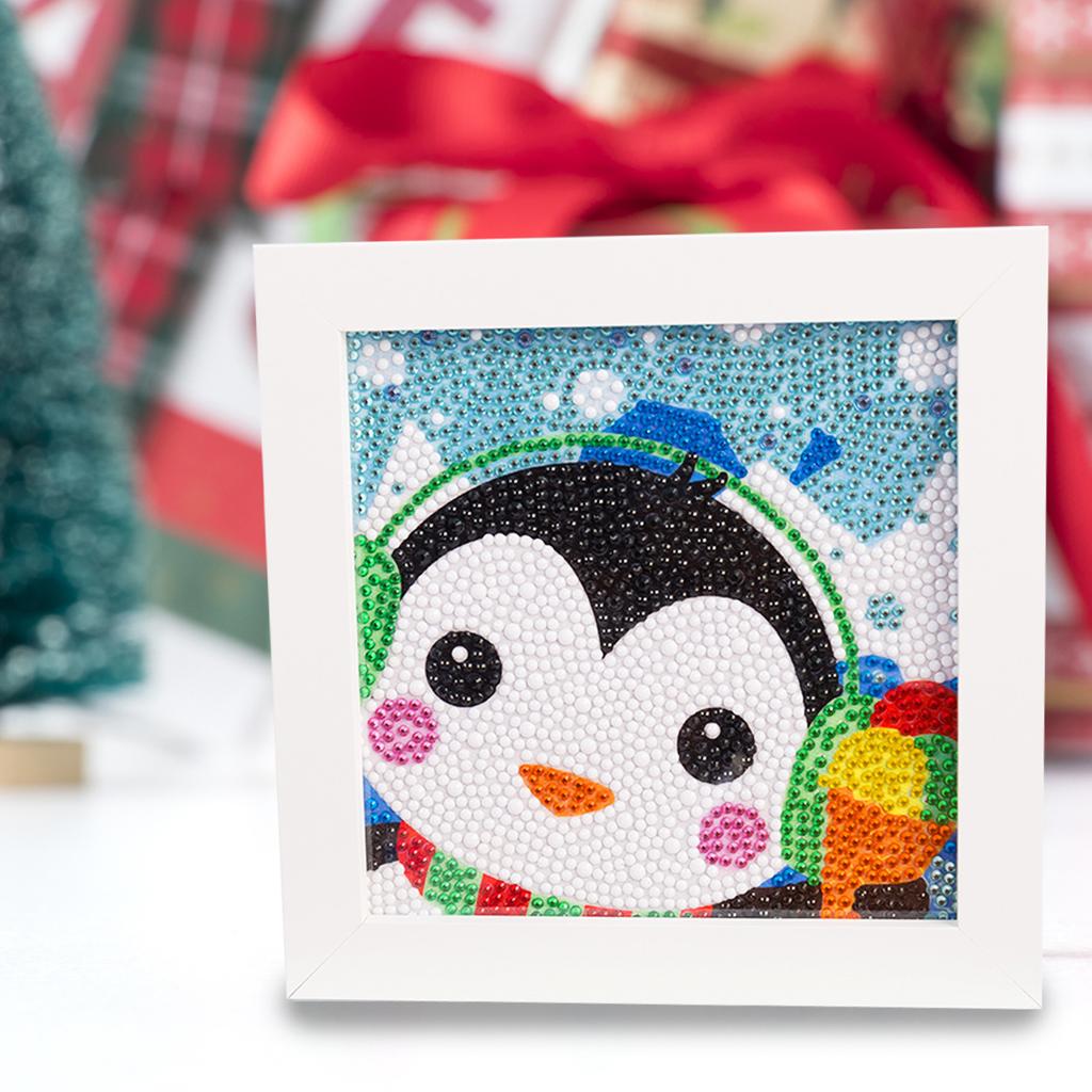 Kids Full Drill 5D Diamond Painting Kit, Cartoon Animal Handmade Diy Diamond Paste Decor Art