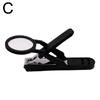 Nail Clipper with Magnifying Glass The Elderly Practical Stainless Steel Nail Clipper Anti-splash Beauty Big Clipper Tool Gifts