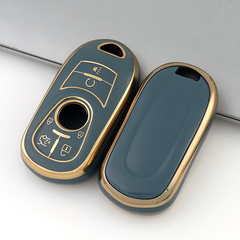Buick Envision Key Cover for Encore GX, Regal, LaCrosse, GL68 - Decorative Car Bag Shell with Buckle