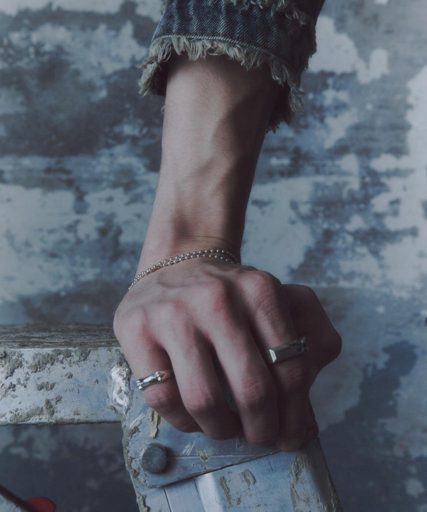 Thestillroom [Silver] #B2515 Half Link Bracelet