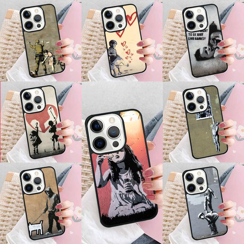 Graffiti Phone Case For iPhone 17 Air 15 16e 14 13 Pro Max Coque 12 11 Pro Max PLUS Cover
