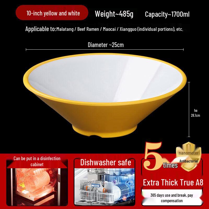 Qiwei A8 Melamine Commercial Noodle Bowl