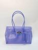 2026 Women's Waterproof TPU Jelly Handbag - Fashionable Lock Buckle Tote for Beach & Everyday Use