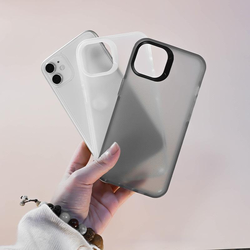 Anwendbar auf iPhone 15 Handyhülle Apple 14Pro Matte TPU Durchscheinend X/XSXR Vollumschließend Anti-Fall Schutzhülle