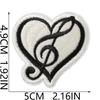 Literary Music Note Embroidery Cloth Sticker Clothes Patch Decoration Versatile Diy Bag Pants Hole Repair Embroidery Sticker
