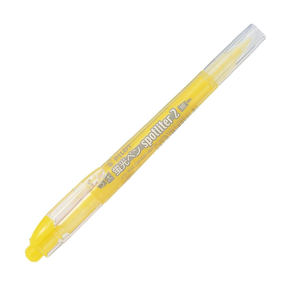 Pilot Spotlighter 2 Highlighter Fine and Bold SGFR1SSL10Y Pens, Tips, Yellow, 10-Piece Set,