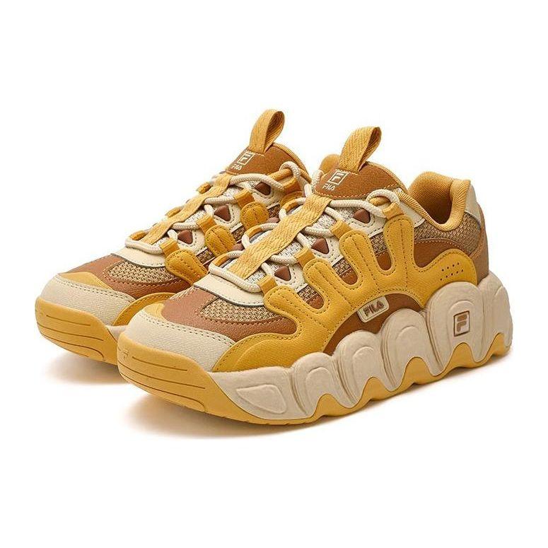 Fila Croissant Xmas Versatile Comfortable Shock Absorbing Non-Slip Low-Top Dad Shoes Women Sneaker Brown F12W342103FSI