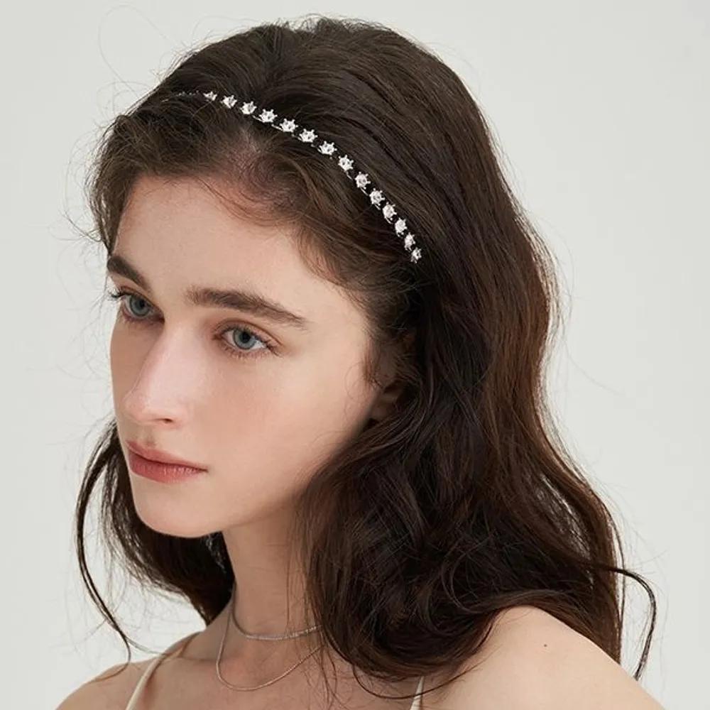 Crown Crystal Hairband JP-25-065HB Silver