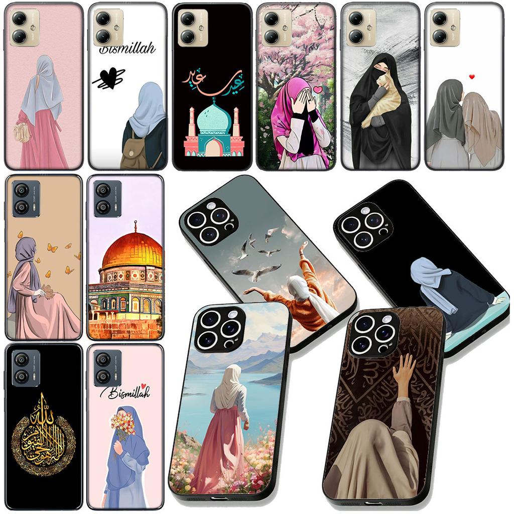 Muslim Girls Muslimah Arabic islamic Cover for Motorola Moto G86 G14 G35 G34 G45 G55 G67 G75 G85 G24 G15 G54 G57 Power Case