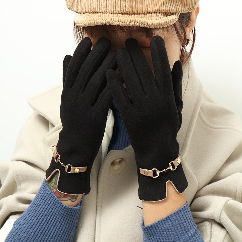 Warm Fleece Lined Womens Winter Gloves with Sensitive Touch Screen Texting Fingers and Windproof