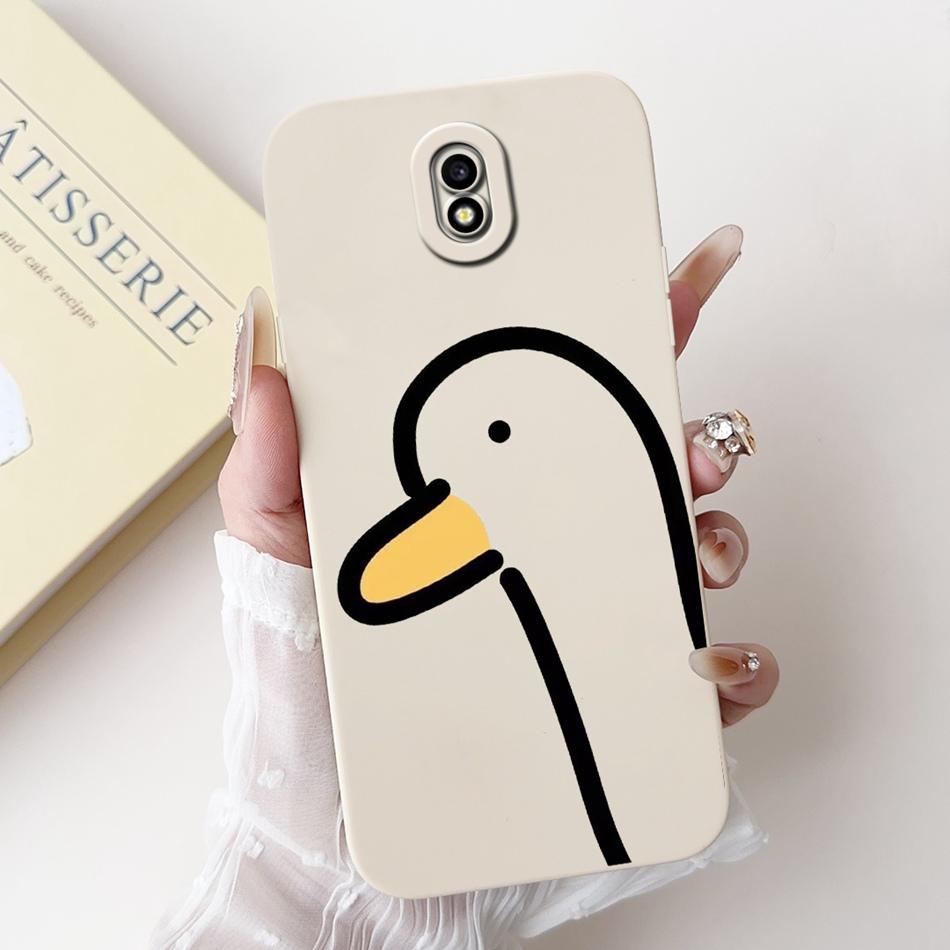 För Samsung Galaxy J3 J5 J7 2017 Sött Mönster Kanin Tecknad Fodral För Samsung J5Pro J7Pro J3 Pro 2017 Mjukt Silikon Telefonfodral
