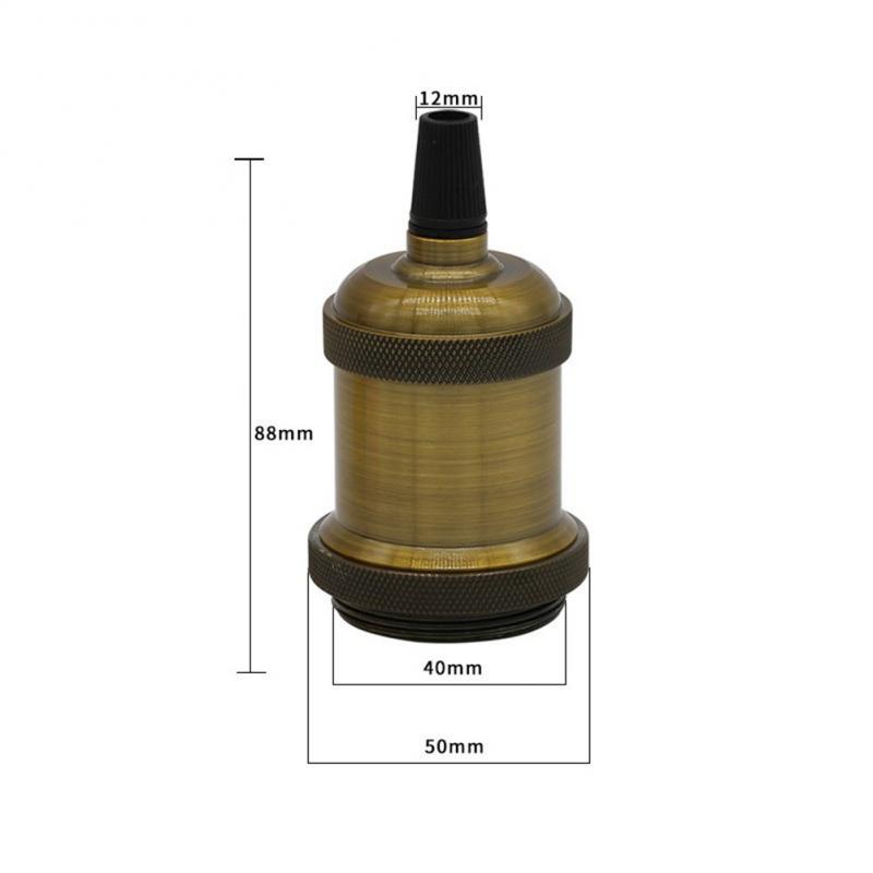 Pendant Lights Vintage Aluminum Edison Bulb Base Retro Industrial Pendant Fittings Lampholders Light Socket E27 Lamp Holder