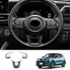 For TOYOTA Raize 200 Series 210A  VELOZ  Interior ABS Carbon Fiber Car Steering Wheel Button Control Cover Sticker