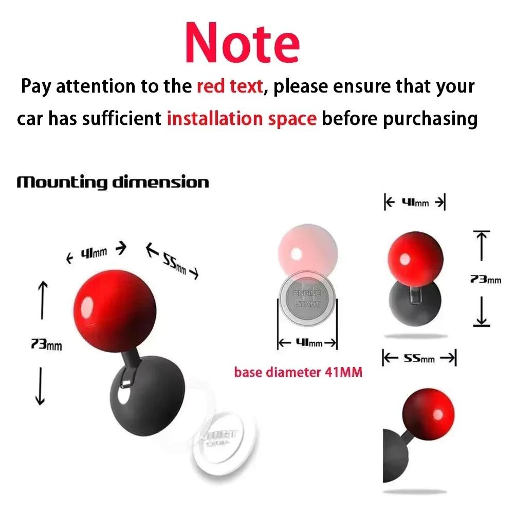 Decoration Car Start Button Joystick Push To Start Buttons Durable Car Ignition Button Protector Auto Engine Start Stop Joystick