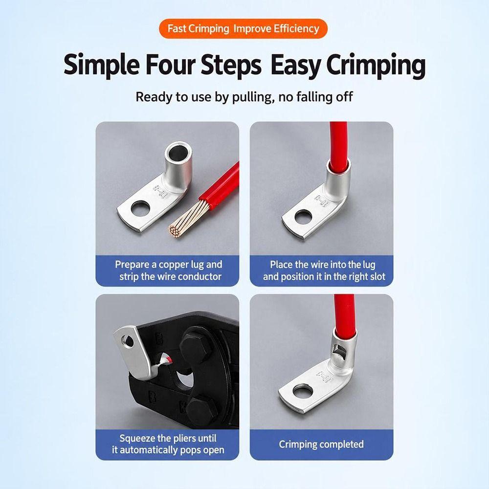 Tinned Copper Right Angle Crimp Terminal L Shape Wire Connector Terminal For Plug Connection