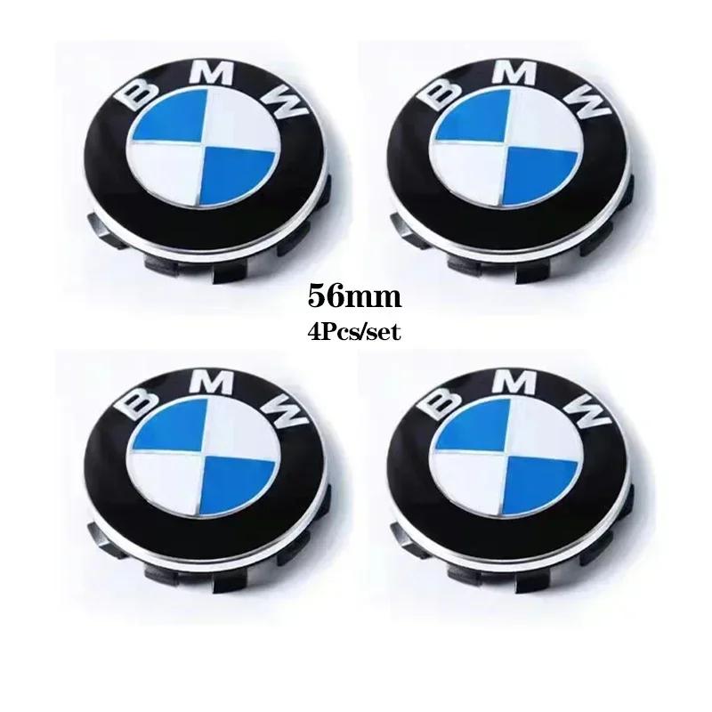 

4Pcs 56/68mm Car Emblem Wheel Center Hub Cover Sticker Rim Badge Emblem Accessories For Bmw M E46 E90 E60 F10 F30 E39 E36 F20