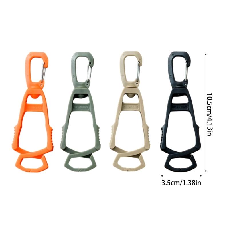 Multipurpose Clip Hook for Outdoor Organization Plastic Clamps with Nonslip Grip for Camping Hiking Accessories