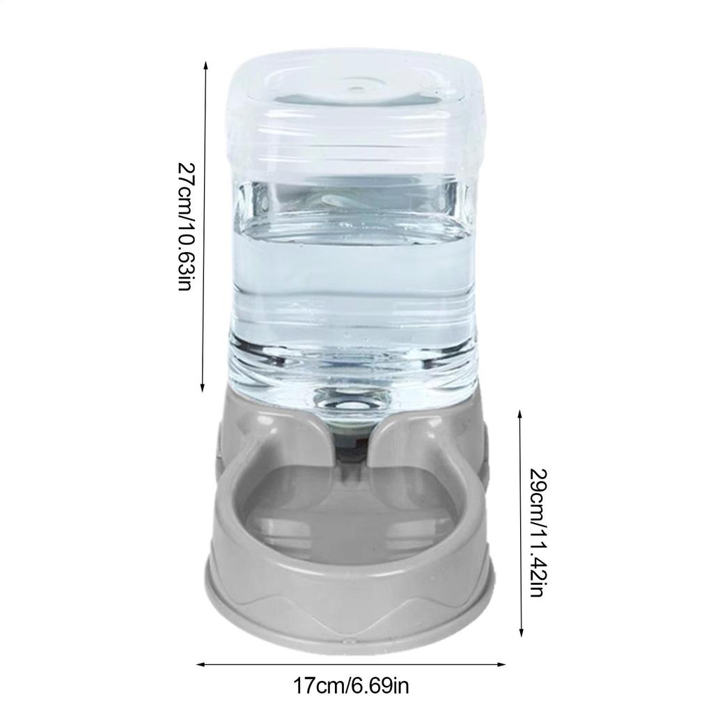 Automatic Cat Feeder & Water Dispenser Drink Bowl with Gravity Food Storage Container for Pets Cats Dogs Large Capacity