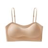 Women's Seamless Backless Bodysuit with Thickened Chest Pads - Wire-free, U-Cut Gathering Vest