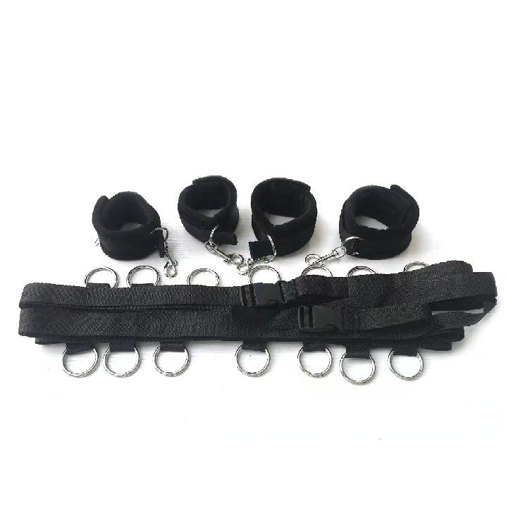 Sex Binding Love Bondage Suit with Handcuffs Ankle Cuffs Eye Mask Whip Erotic Adult Game Sex Toys for Couples Woman Sexy