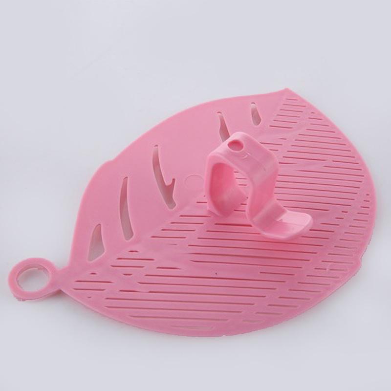 Silicone Kitchen Strainer Clip Pan Drain Rack Bowl Funnel Rice Pasta Vegetable Washing Colander Draining Excess Liquid Univers