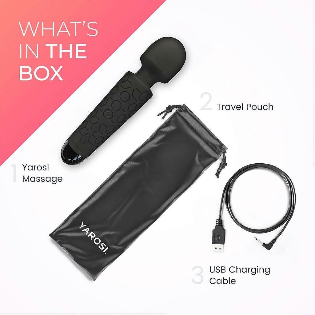 Micro Personal Massage Wand Smallest Strongest Handheld Cordless Massager, Strong Powerful Compact Perfect For Travel, Magic Stress Away, All Body Ba