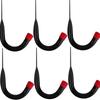 6PCS/Set J-Type Bike Wall Mount Hooks Heavy Duty Bike Parking Hanger  Wall Mount