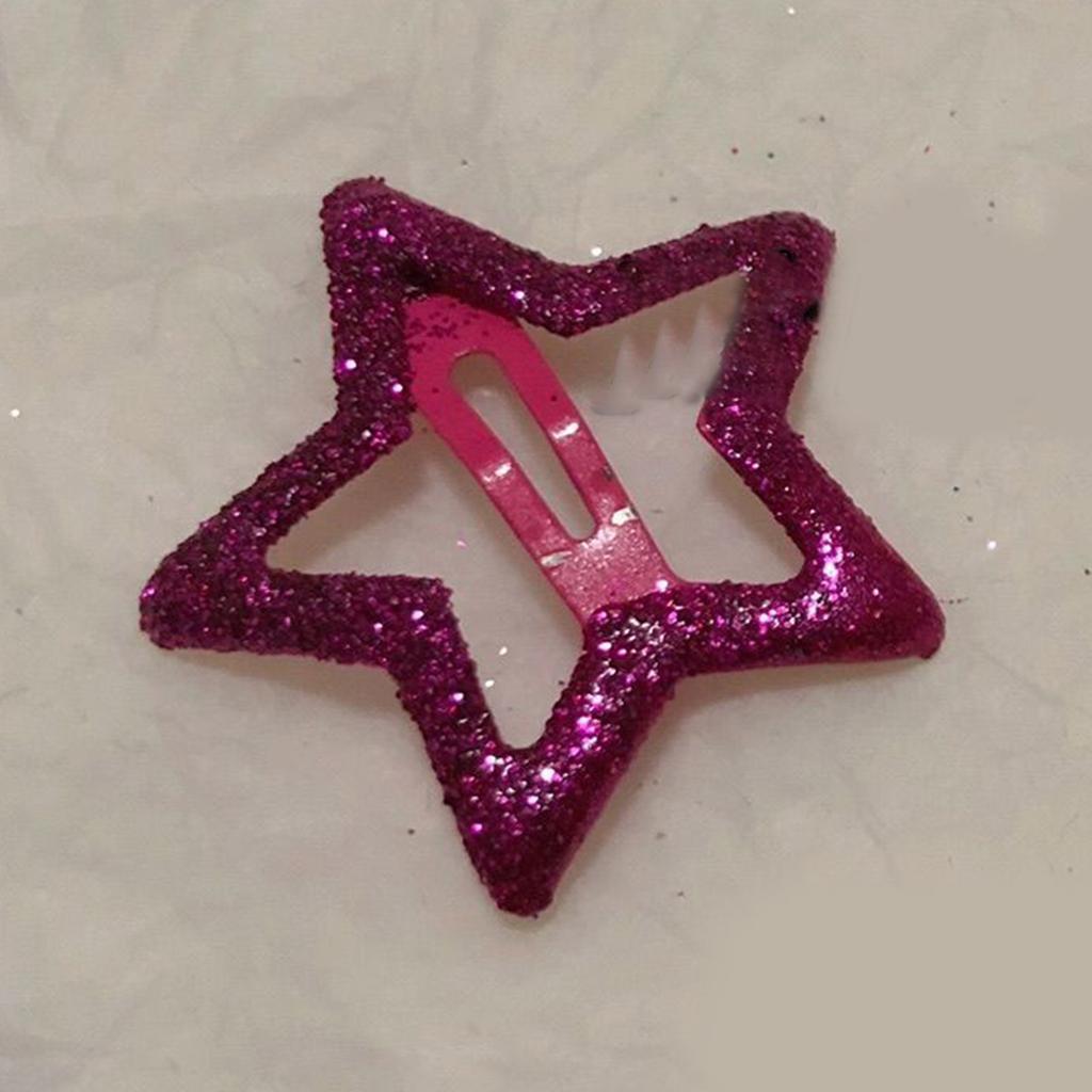 Metal Hairpin Five-pointed Star Hair Clip Girl Barrettes Children Side Clip Hair Decorate Bangs Hairpin Hair Accessories